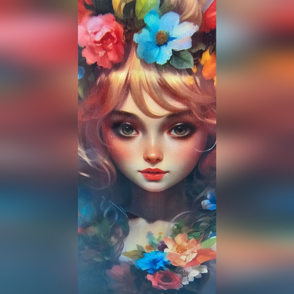Flower Fairy 1,000 Piece Jigsaw Puzzle Colorful Floral Fantsy Art NWOT - Picture 2 of 10
